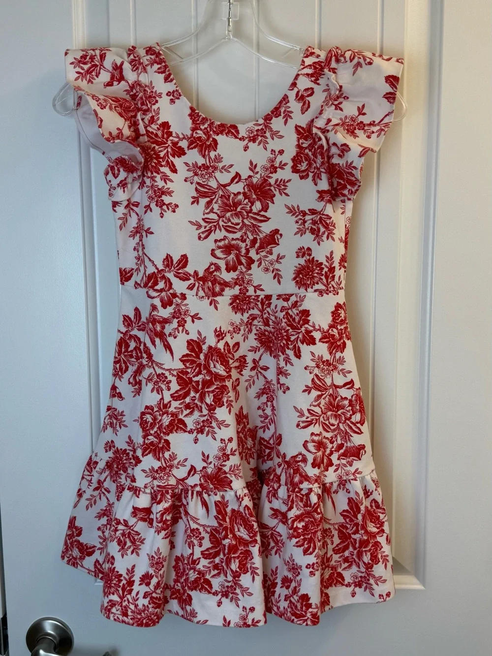 Janie and Jack American Girl collab Floral Toile Holiday Dress sz 8